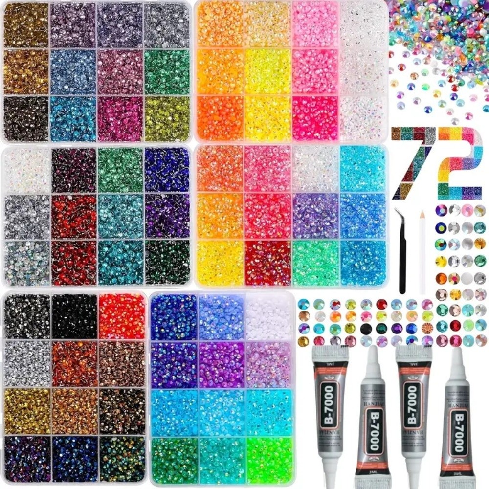 Resin Jewelry Kit - Kit di Strass in Resina Multicolore,