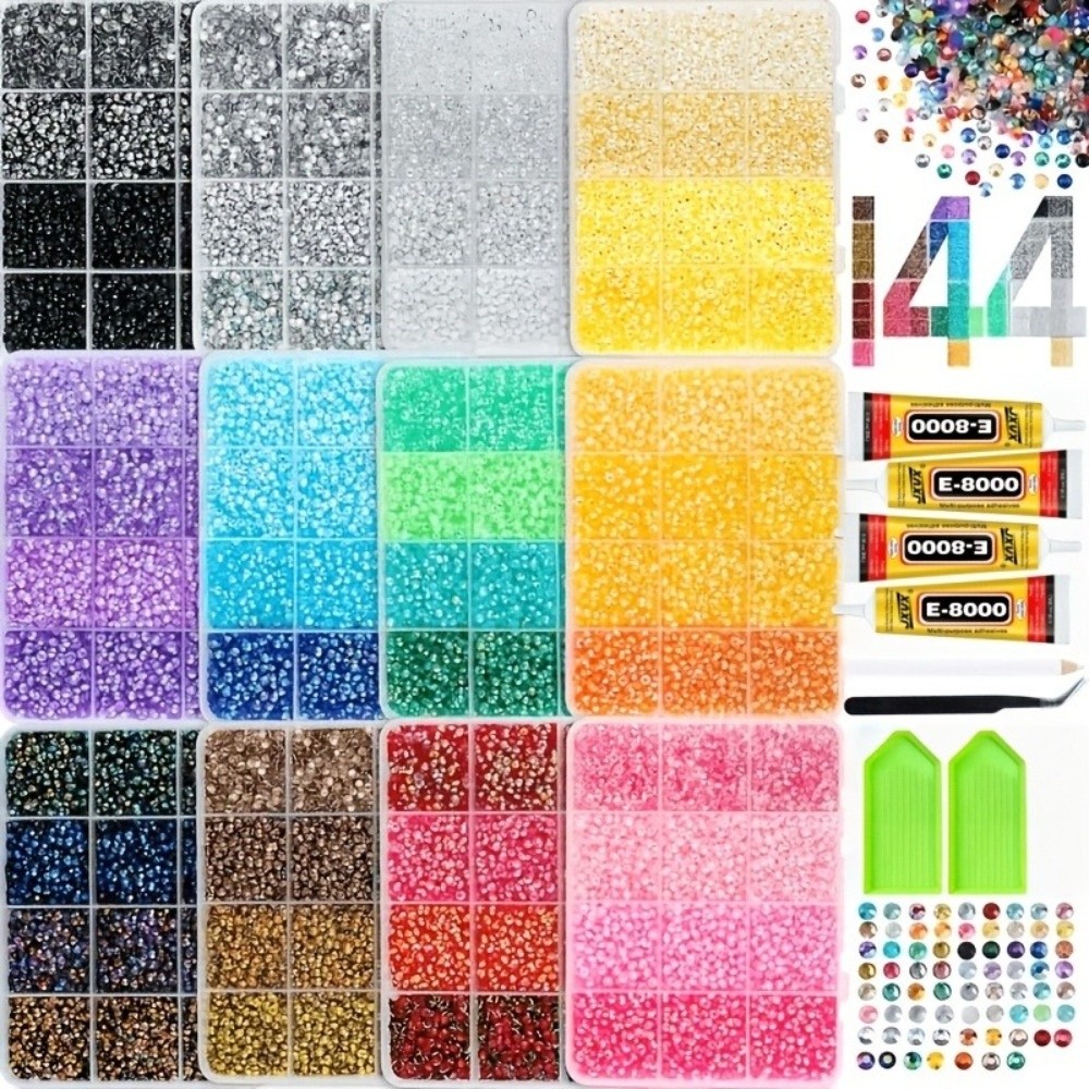 Resin Jewelry Kit - Kit di Strass in Resina Multicolore,