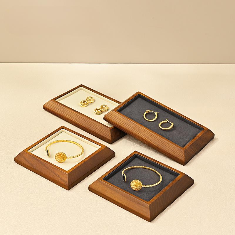 Wood Ring Blank - Vassoio portaoggetti per gioielli in legno
