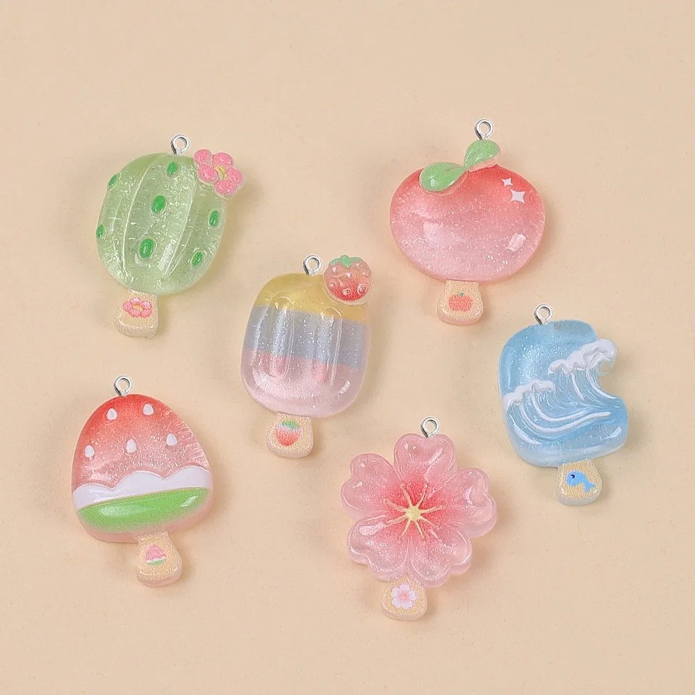 Resin Craft Material - 10 Pezzi Ciondoli in Resina Kawaii