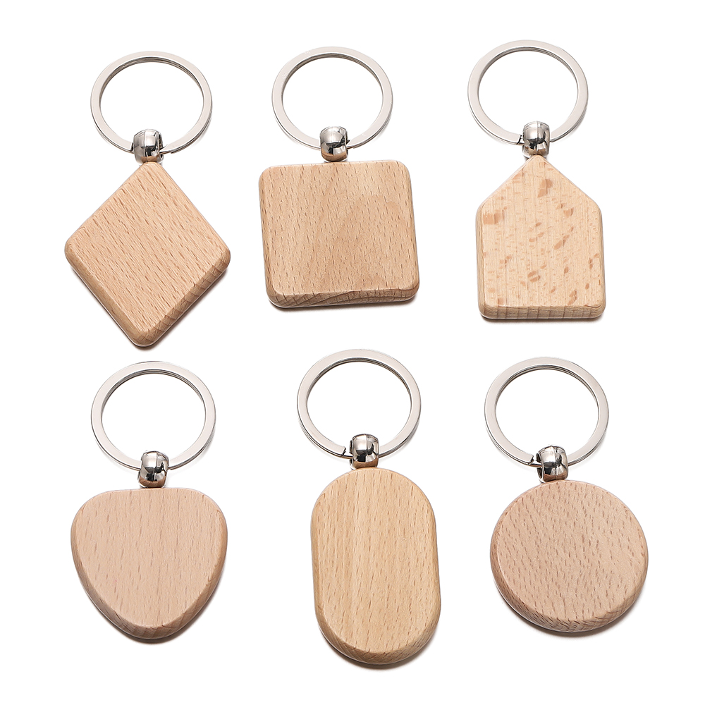 5 pz/lotto portachiavi in legn - Wood Ring Blank recensione e prezzo