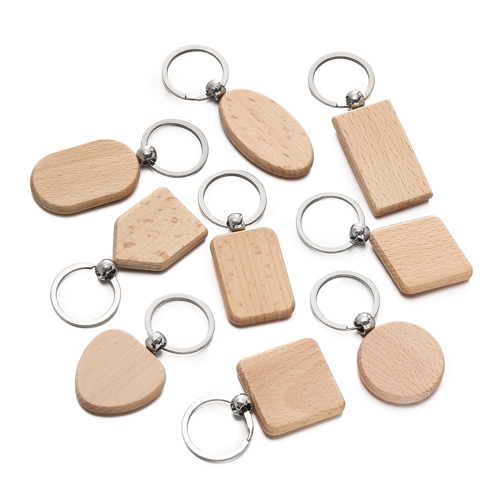 5 pz/lotto portachiavi in legn - Wood Ring Blank recensione e prezzo