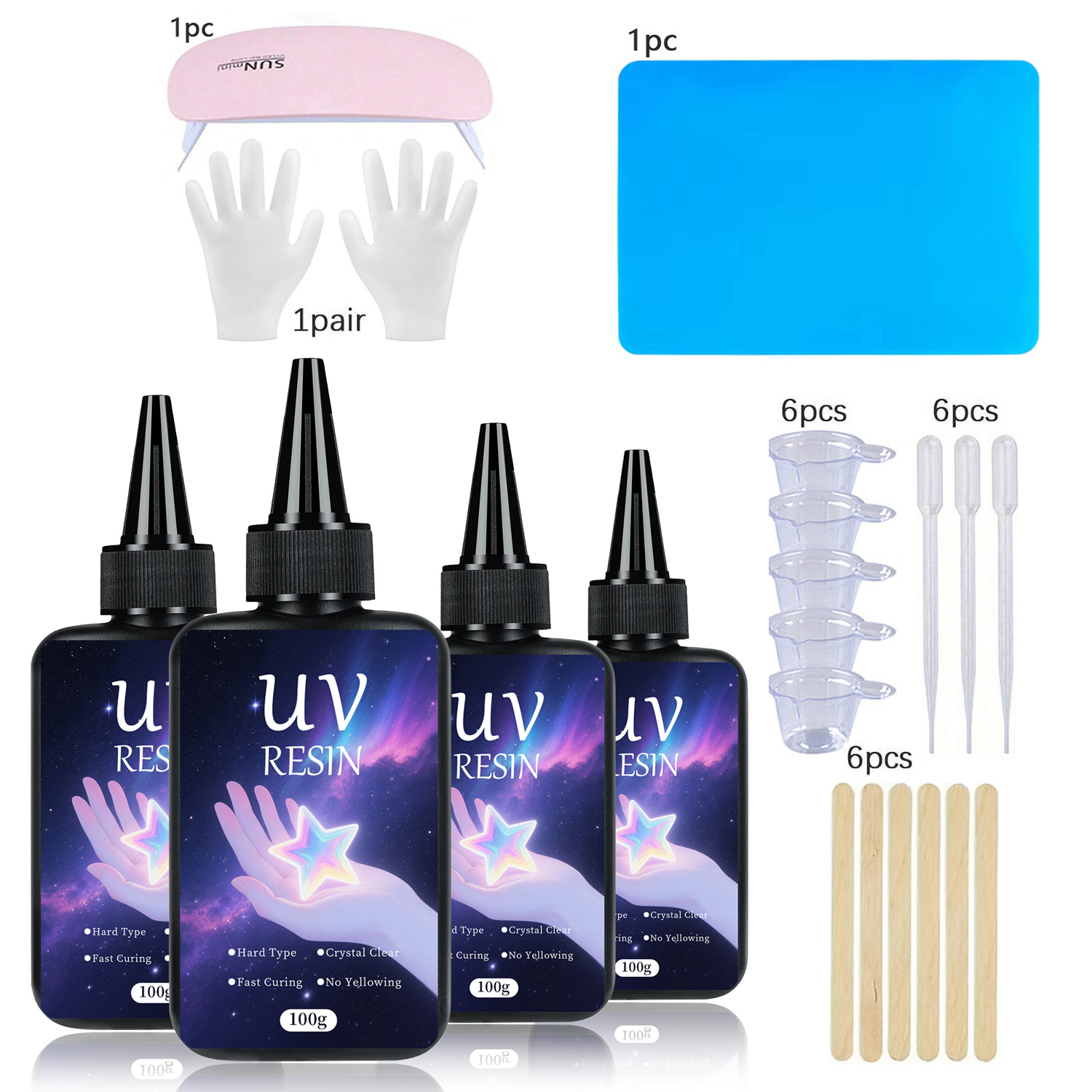 Kit in resina UV con strumenti - Epoxy Uv Resin Kit recensione e prezzo