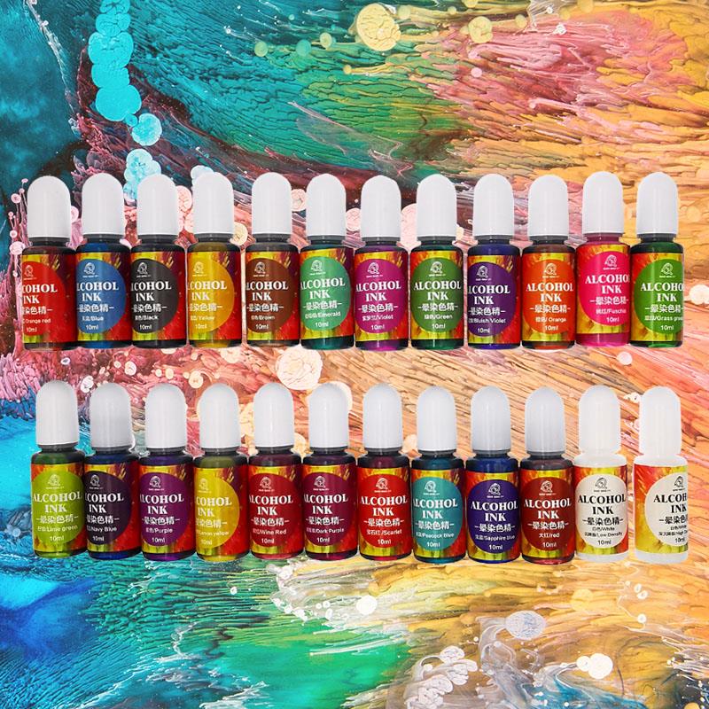 24 colori 10ml inchiostro arti - Resin Dye Alcohol recensione e prezzo