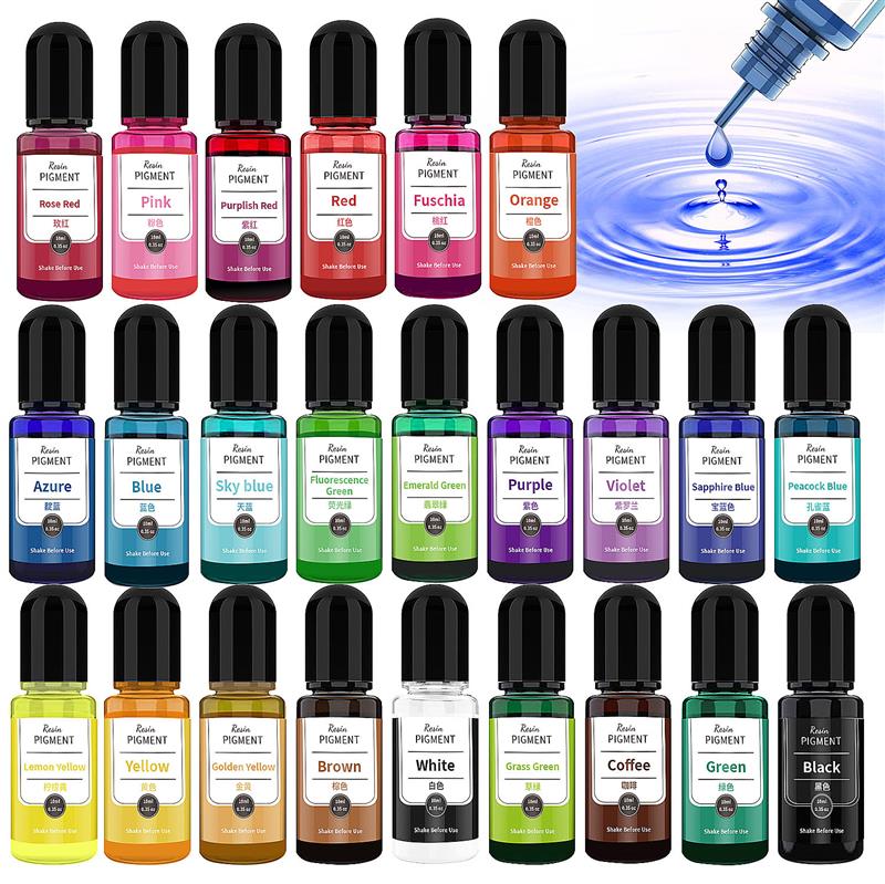 24 colori Art Ink alcool resin - Resin Dye Alcohol recensione e prezzo